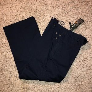 NWT Ralph Lauren Navy Pants with Gold Details